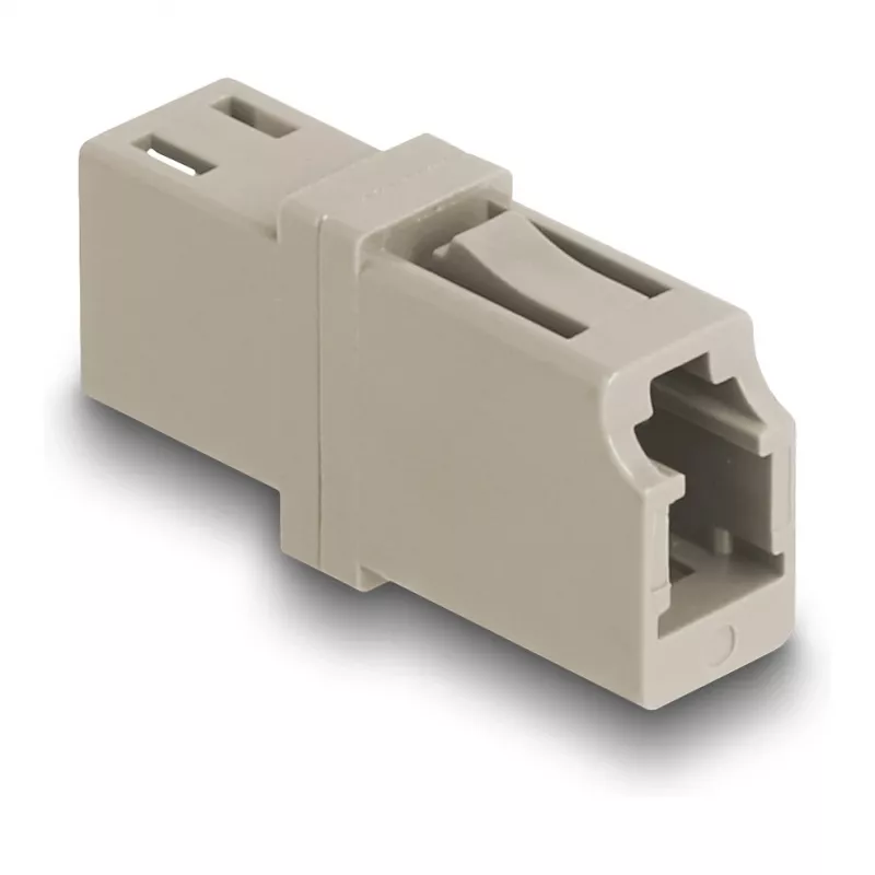 DeLOCK LWL-Kupplung LC Simplex Buchse auf LC Simplex Buchse OM1/OM2 beige