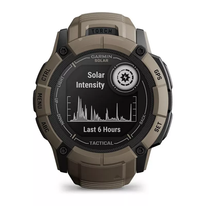 Garmin Instinct 2X Solar Tactical Edition 2,79 cm (1,1) MIP 50 mm Digital 176 x 176 Pixel Touchscreen Grün GPS (Satellit)