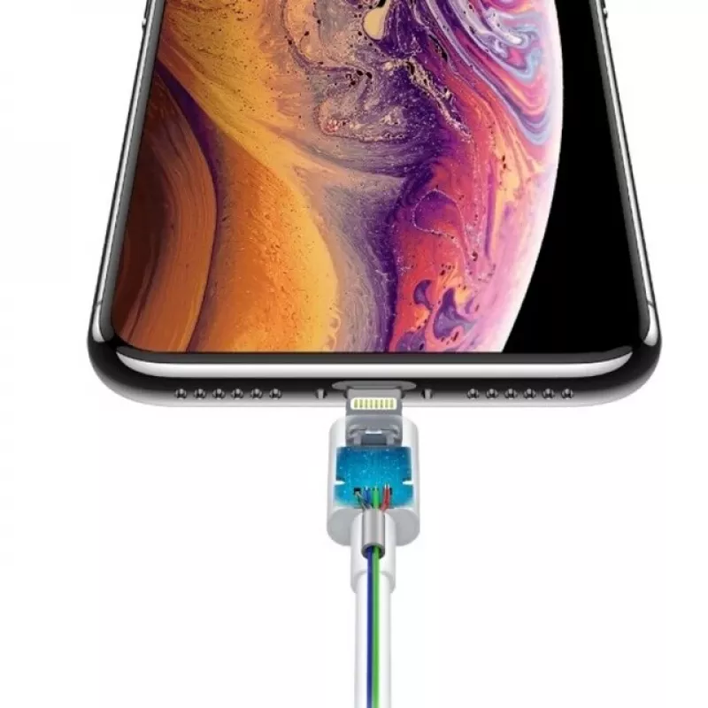 USB-C-auf-Lightning-Kabel Devia Smart Series PD 18W – weiß, MFi-zertifiziert
