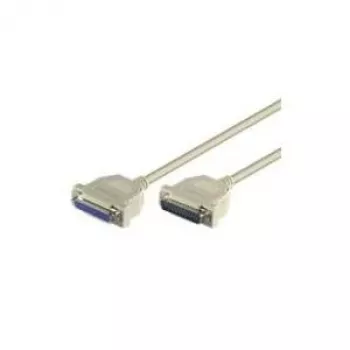 Wentronic Goobay Verbindungskabel D-SUB, Grau, 1,8 m - D-SUB/IEEE 1284-Stecker (25-polig) > D-SUB/IEEE 1284-Buchse (25-polig) (50541)