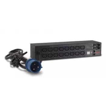 Stromverteilungseinheit APC AP7922B — 16 C13 Steckdosen, gemessene und schaltbare PDU, 2U, 200–230 V, 32 A, 3,05 m Kabel, Schwarz