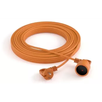 Verlängerungskabel Acar PS-2P 2G1.5 20 m – 2‑adrig 1,5 mm² Outdoor/Indoor Leitung, Typ-F-Stecker, 16 A Sicherung, orange