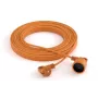 Verlängerungskabel Acar PS-2P 2G1.5 20 m – 2‑adrig 1,5 mm² Outdoor/Indoor Leitung, Typ-F-Stecker, 16 A Sicherung, orange