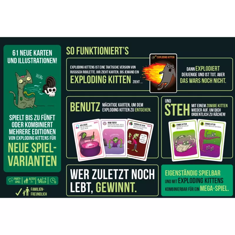 Zombie Kittens, Kartenspiel