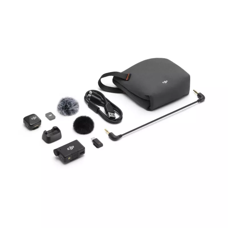 DJI Mic Mini Aufsteckbarer Kameraempfänger Schwarz