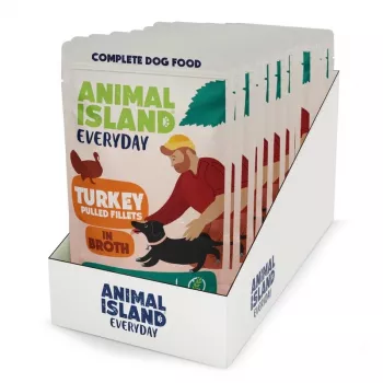 ANIMAL ISLAND Putenfilets in Brühe für Hunde 10x150g