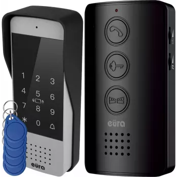 Kabelgebundene Gegensprechanlage Eura ADP-34A3 Schwarz — Innenstation, Modell 50323