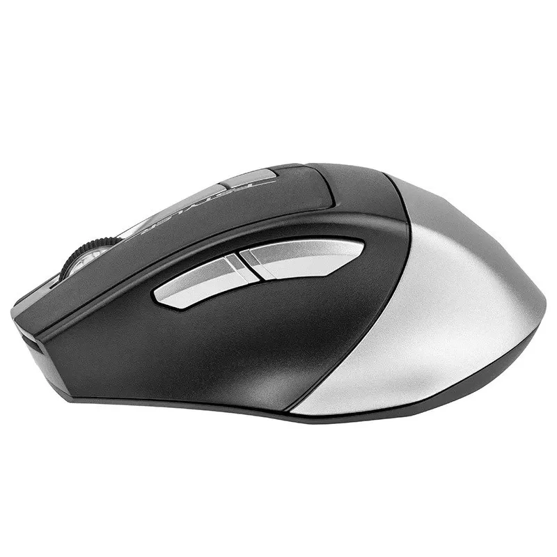 Kabellose Maus A4Tech FB35 (Modell 46717) – Bluetooth + 2,4 GHz, 2000 dpi, 6 Tasten, grau