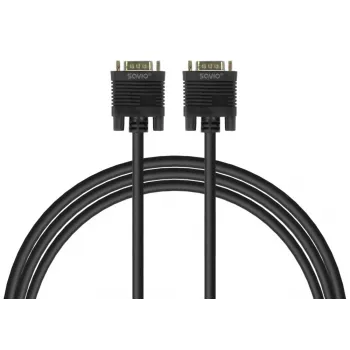 VGA-Kabel SAVIO Cl-202 1,8 m — VGA (D-Sub) auf VGA (D-Sub), schwarz