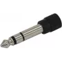 Omnitronic Audioadapter 6,35 mm Klinkenstecker auf 3,5 mm Klinkenbuchse Stereo 3022631Z