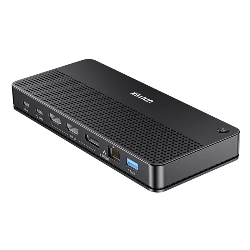 Dockingstation UNITEK D1104A01 USB4 Kabelgebunden 100 W Power Delivery