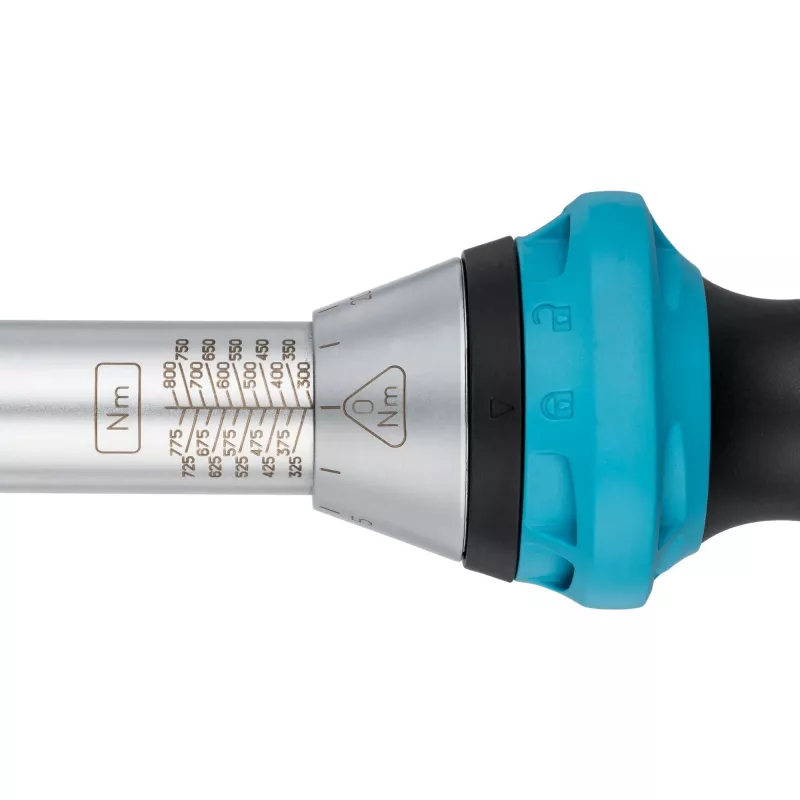 HAZET 5145-3CT – Drehmomentschlüssel mit Knick – Mechanisch – 3/4 Zoll – 300 – 800 Nm – 3 % – Schwarz/Blau