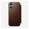 Folio-Handyhülle Nomad NM014209858 für Apple iPhone 17, 16 cm (6,3 Zoll), braun, 4 Kartenfächer