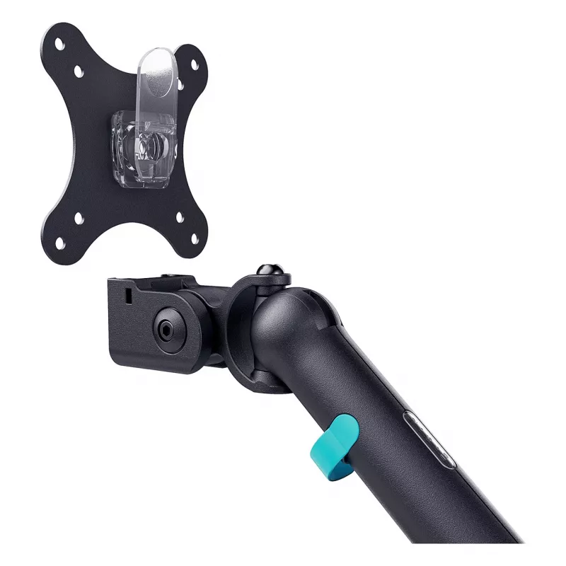 Monitorhalterung DIGITUS Dual-Design für 2 × 35-Zoll-Bildschirme, Klemme, 2 × 10 kg, VESA 75×75–100×100, Neigung -45–90°