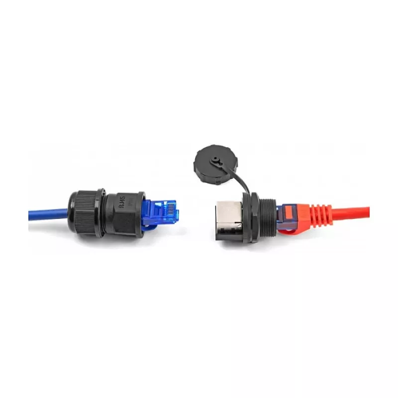 DeLOCK RJ45 Cat.6A Kupplung IP67 wasserdicht staubdicht schwarz