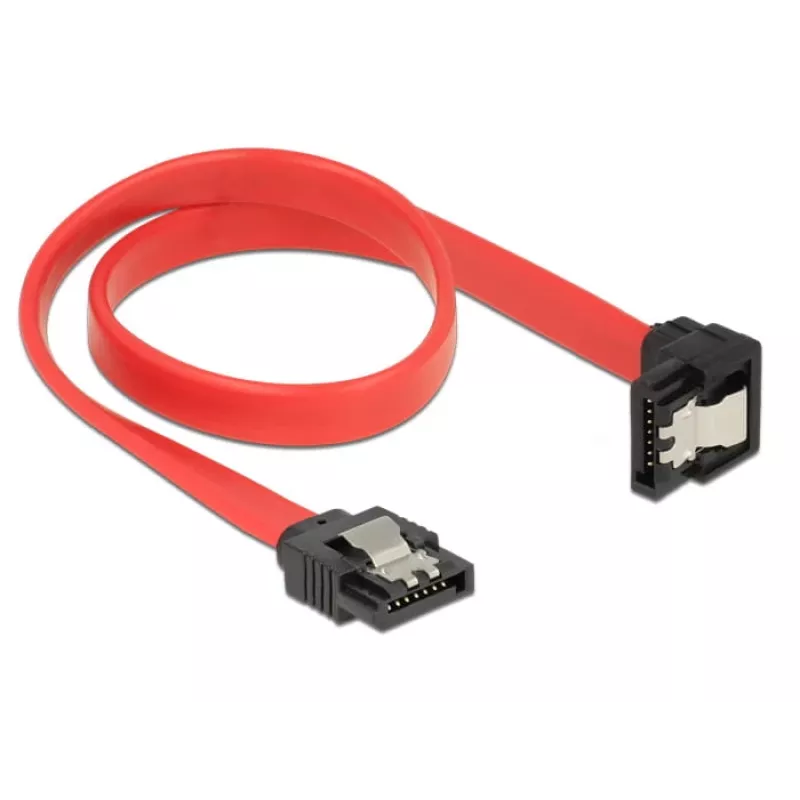 SATA-Kabel DeLOCK 83978 0,3 m SATA 7-Pin Schwarz Rot