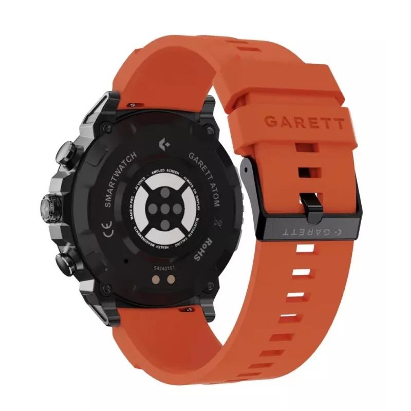Smartwatch Garett Atom Schwarz Steel