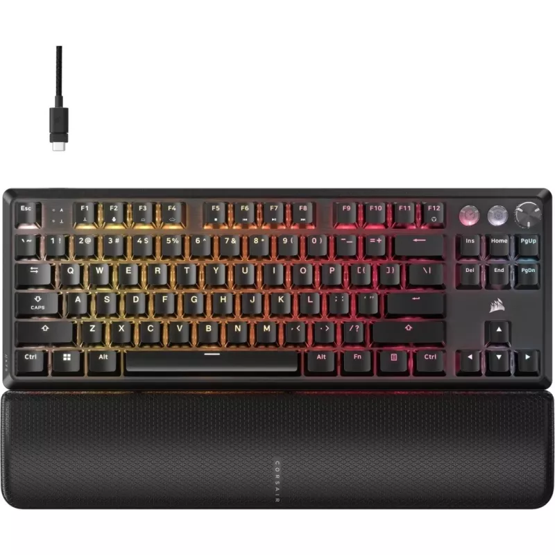 Mechanische Tenkeyless-Tastatur CORSAIR K70 PRO TKL — RGB-beleuchtet, kompaktes Layout