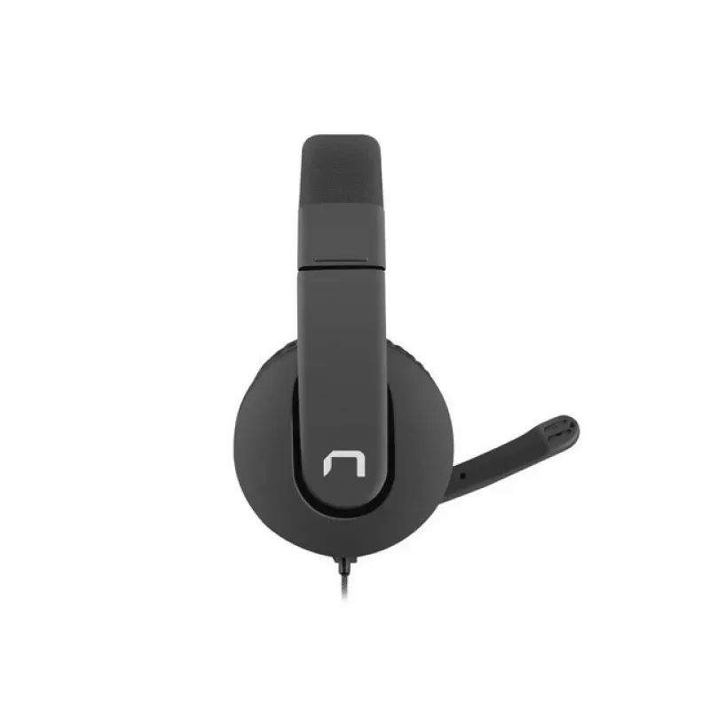 Kabelgebundenes binaurales Headset NATEC Rhea mit Bügelmikrofon, 3,5-mm-Anschlüsse, 2,2 m Kabel, 32 Ω Impedanz