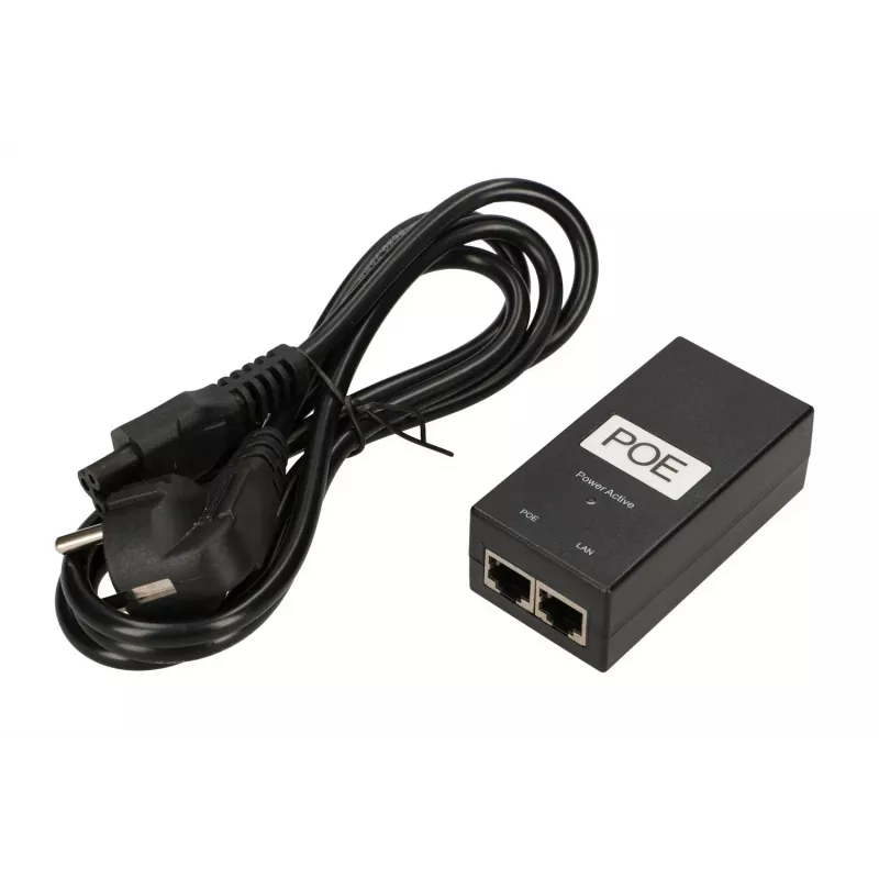 Extralink POE-48-24W-G Netzteil, 48V, 0,5A, 24W, Gigabit, Kabel inklusive 802.3af/at
