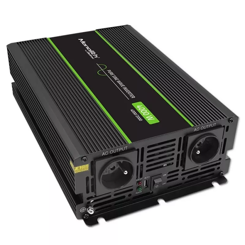 Qoltec Monolith Stromadapter/-wandler Auto 4000 W Schwarz