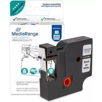 Plastikbandkassette MediaRange MRDY45013 für Dymo Beschriftungsdrucker