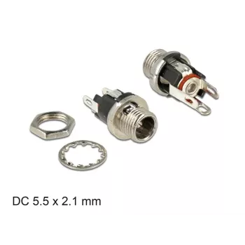 Kabelverbinder DeLOCK 89910 DC Schwarz Nickel