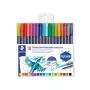 Filzstift Staedtler 3001 Fein/Extrabreit Mehrfarbig 18 Stück