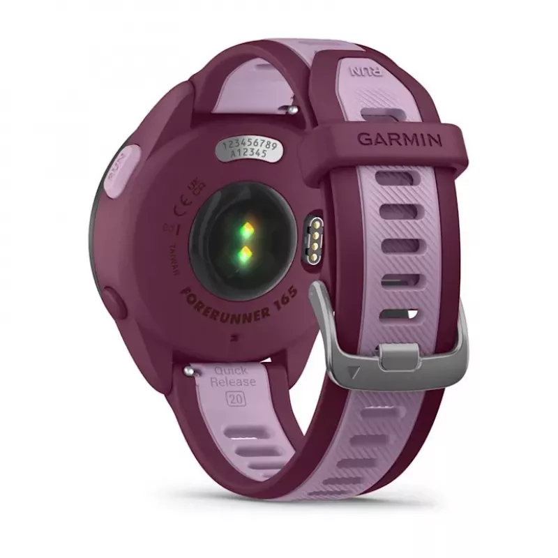 Smartwatch GARMIN Forerunner 165 Music, 43 mm Polymergehäuse, 1,2 Zoll AMOLED 390x390, GPS/GLONASS/Galileo, 5 ATM, 11 Tage Akkulaufzeit