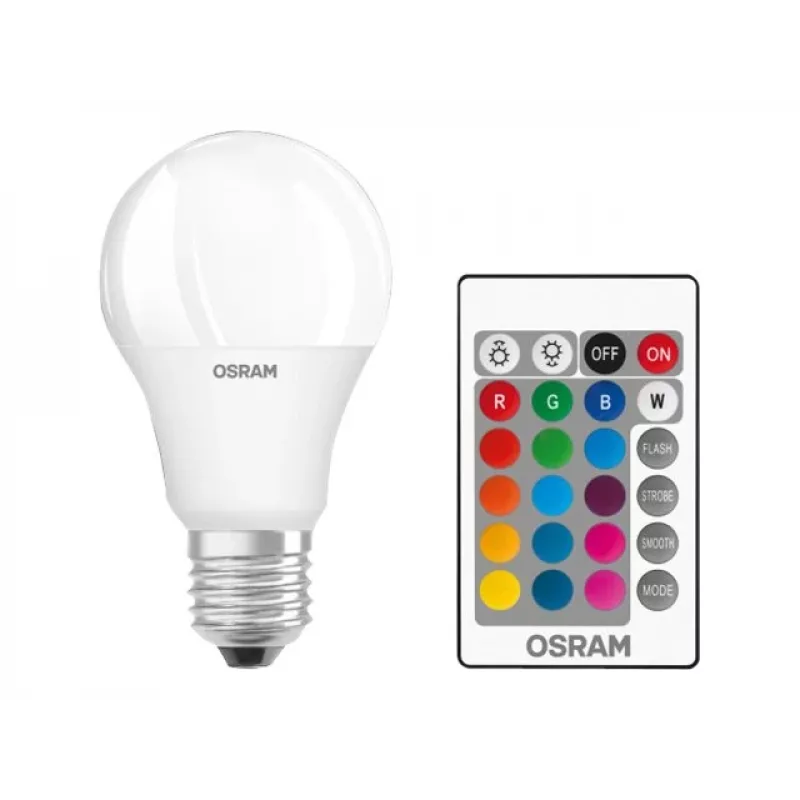 LED Star+ Classic A RGBW FR 60 dimmbar 9W/827 E27 Lampe mit Fernbedienung | 9 W | RGBW