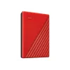 WD My Passport WDBYVG0020BRD - Festplatte - verschlüsselt - 2TB - extern (tragbar) - USB3.0 - 256-Bit-AES - Rot (WDBYVG0020BRD-WESN)
