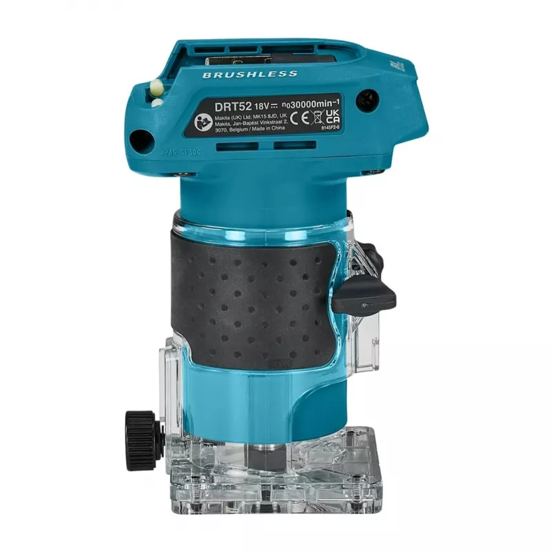 DRT52Z Makita 18V LXT Akku-Bürstenlos-Oberfräse 6 mm (1/4 Zoll) - Grundgerät