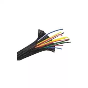 Kabelmantel Bachmann 930.902 — PET-Geflechtschlauch, schwarz, Ø 5,08 mm, 1 Stück