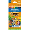 BIC Buntstifte Kids Smooth 12 Farben Set