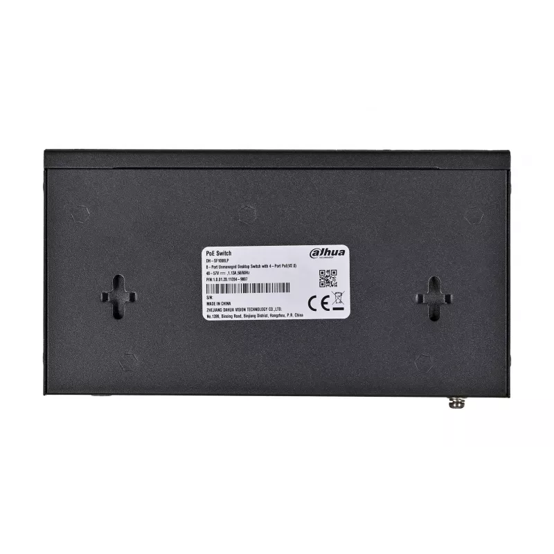 Dahua Technology PoE SF1008LP Unmanaged L2 Fast Ethernet (10/100) Power over Ethernet (PoE) Schwarz
