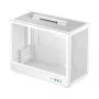 Computergehäuse DeepCool CH160 PLUS WH Small Form Factor weiß, microATX, gehärtetes Glas, USB-C