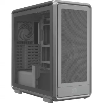 PC Midi Tower Cooler Master MasterFrame 600 Mesh Silber — unterstützt ATX/EATX, vorne 2×200mm, 2,5-Zoll/3,5-Zoll-Laufwerke