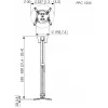 Projektor-Deckenhalterung Vogel's PPC 1555 Silber
