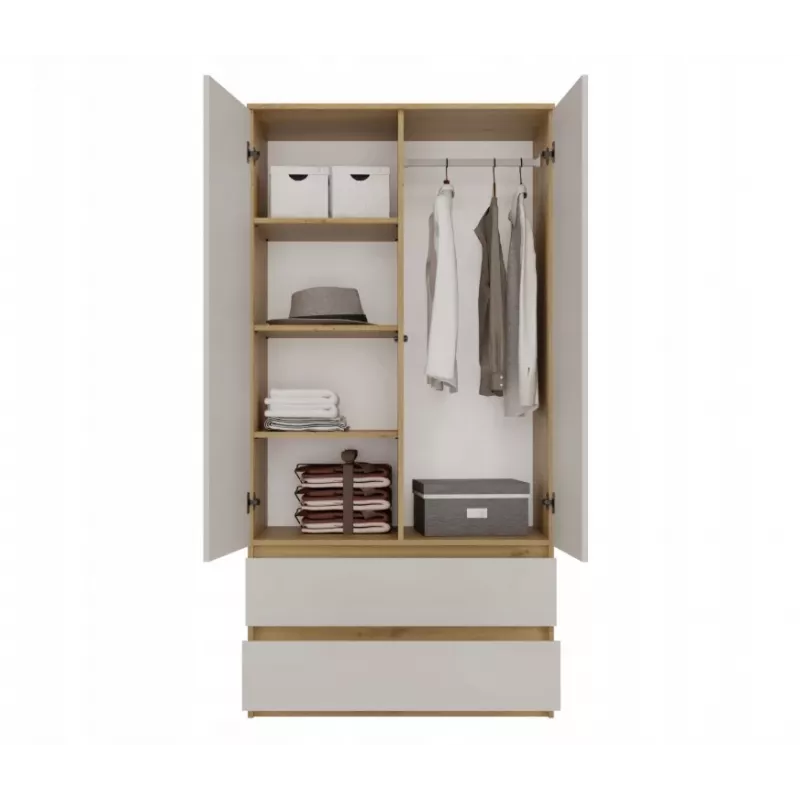 MALWA SS-90 wardrobe Artisan-Eiche/Kaschmir