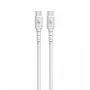 USB C - USB C Kabel 1m. silicone Weiß