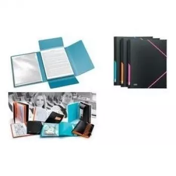 Mappe Elba 400018512 Polypropylen (PP) Schwarz Blau Orange Pink A4