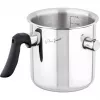 Milchkännchen LAMART LT1068, doppelwandiger Edelstahl, Sandwichboden, 1,5 L, Pfeifton, Volumenskala