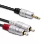 Audiokabel Qoltec 52341 3m 2xRCA 3.5mm Schwarz