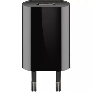 USB-Netzteil GOOBAY 5 W, 1x USB 2.0, Eingang 100–240 V, Schwarz