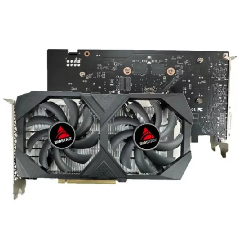 Grafikkarte BIOSTAR GeForce RTX 3050 6GB GDDR6 PCIe 4.0, 2304 CUDA-Kerne, 96-Bit, 2x Lüfter, 225×43 mm
