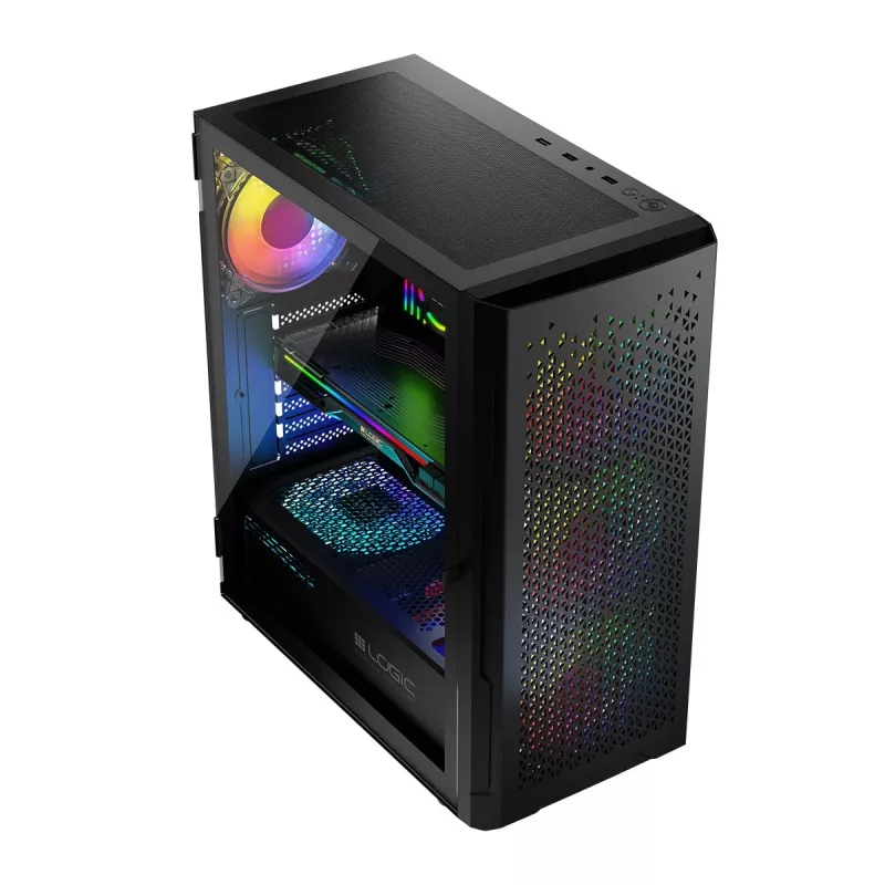Logic ARAMIS ARGB MINIDI USB 3.0 Gehäuse Schwarz