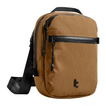 Reisetasche Tomtoc Aviator-T37 mit Schultergurt, X-Pac-Gewebe, braun