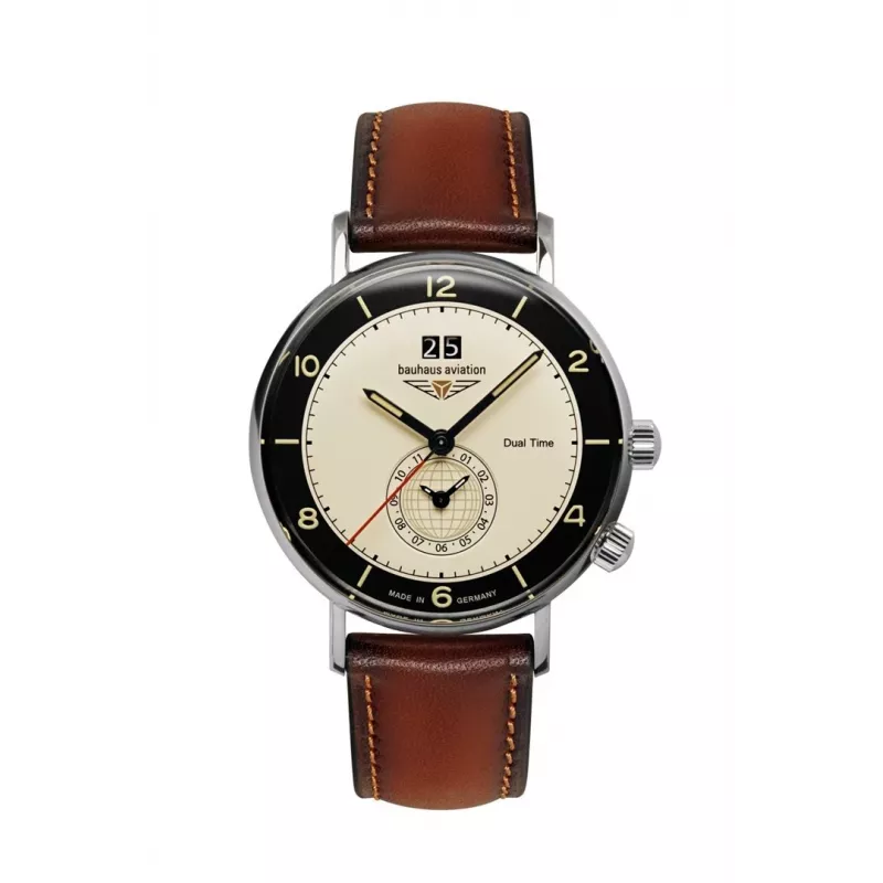 Uhr bauhaus Aviation Vintage Pilot 41 mm