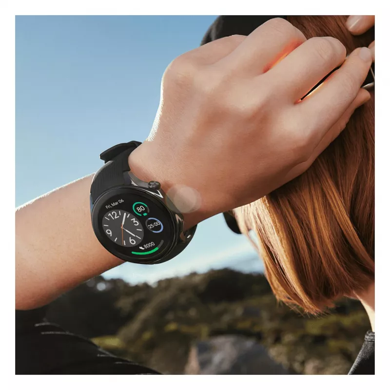 OnePlus Watch 2 - 46 mm - Smartwatch mit Armband - Fluorelastomer - Handgelenkgröße: 140-210 mm - Anzeige 3,63 cm (1,43)