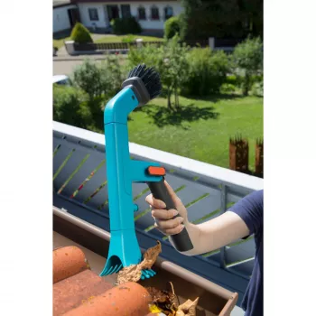 combisystem Dachrinnenreiniger 3651-20, Besen türkis/schwarz, ohne Stiel